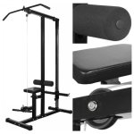 Vidaxl tour de musculation avec plaques de poids 40 kg