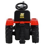 Vidaxl tracteur avec pdales pour enfants rouge et noir