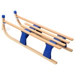 Vidaxl traneau pliable en bois 110 cm
