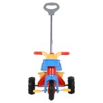Vidaxl tricycle pour enfants avec poigne pour parents multicolore