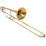 Vidaxl trombone laiton jaune avec laque dore bb