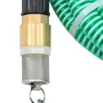 Vidaxl tuyau d'aspiration avec raccords en laiton 20 m 25 mm vert