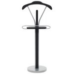 Vidaxl valet de chambre 45 x 35 x 107 cm noir et gris