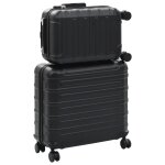 Vidaxl valise rigide 2 pcs noir abs