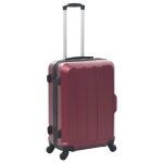 Vidaxl valise rigide 3 pcs rouge bordeaux abs Vidaxl valise rigide 3 pcs rouge bordeaux abs