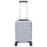 Vidaxl valise rigide argent abs
