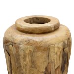 Vidaxl vase de dcoration 40 x 100 cm bois de teck solide