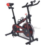 Vidaxl vélo d'appartement avec capteurs de pouls noir et rouge Vidaxl vélo d'appartement avec capteurs de pouls noir et rouge