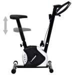 Vidaxl vélo d'appartement avec résistance à courroie noir Vidaxl vélo d'appartement avec résistance à courroie noir