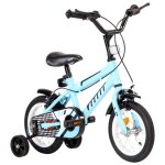 Vidaxl vlo pour enfants 12 pouces noir et bleu