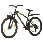 Vidaxl vlo de montagne 21 vitesses roues de 26 pouces 36 cm noir