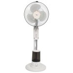 Vidaxl ventilateur brumisateur sur pied 3 vitesses blanc