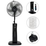 Vidaxl ventilateur brumisateur sur pied et tlcommande noir