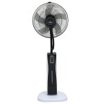Vidaxl ventilateur brumisateur sur pied et tlcommande noir et blanc