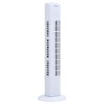 Vidaxl ventilateur tour avec minuterie ?24x80 cm blanc