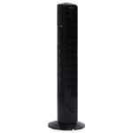 Vidaxl ventilateur tour avec minuterie ?24x80 cm noir