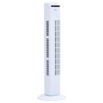 Vidaxl ventilateur tour avec tlcommande et minuterie ?24x80 cm blanc