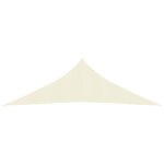 Vidaxl voile d'ombrage 160 g / m� cr�me 5x5x6 m pehd