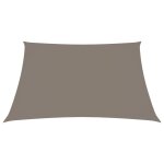 Vidaxl voile de parasol tissu oxford carr� 3, 6x3, 6 m taupe