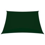 Vidaxl voile de parasol tissu oxford carr� 4x4 m vert fonc�
