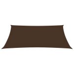Vidaxl voile de parasol tissu oxford rectangulaire 2, 5x3, 5 m marron