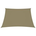 Vidaxl voile de parasol tissu oxford rectangulaire 2, 5x3 m beige