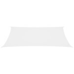 Vidaxl voile de parasol tissu oxford rectangulaire 2, 5x5 m blanc