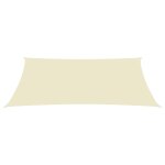 Vidaxl voile de parasol tissu oxford rectangulaire 2x4, 5 m cr�me