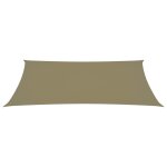 Vidaxl voile de parasol tissu oxford rectangulaire 2x5 m beige Vidaxl voile de parasol tissu oxford rectangulaire 2x5 m beige