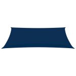 Vidaxl voile de parasol tissu oxford rectangulaire 2x5 m bleu