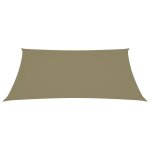 Vidaxl voile de parasol tissu oxford rectangulaire 3x5 m beige Vidaxl voile de parasol tissu oxford rectangulaire 3x5 m beige
