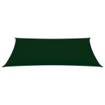 Vidaxl voile de parasol tissu oxford rectangulaire 5x8 m vert fonc�