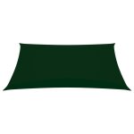 Vidaxl voile de parasol tissu oxford rectangulaire 6x7 m vert fonc�