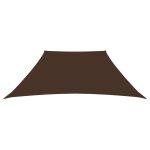 Vidaxl voile de parasol tissu oxford trapze 3 / 4x3 m marron
