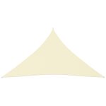 Vidaxl voile de parasol tissu oxford triangulaire 3x4x4 m cr�me