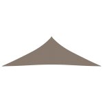 Vidaxl voile de parasol tissu oxford triangulaire 4x4x5, 8 m taupe