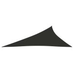 Vidaxl voile de parasol tissu oxford triangulaire 4x5x6, 4 m anthracite