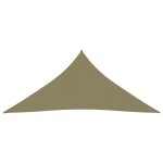 Vidaxl voile de parasol tissu oxford triangulaire 6x6x6 m beige