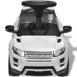 Vidaxl voiture  chevaucher jouet avec musique land rover 348 blanc