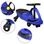 Vidaxl voiture pivotante  chevaucher avec klaxon bleu