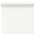 Vidaxl volet roulant aluminium 160 x 150 cm blanc