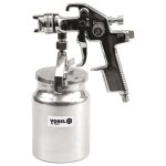 Vorel pistolet de pulvrisation hvlp avec godet  liquide 1000 ml
