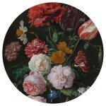 Wallart papier peint cercle golden age flowers 190 cm Wallart papier peint cercle golden age flowers 190 cm
