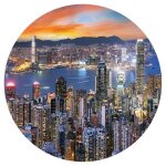 Wallart papier peint cercle skyline by night 142, 5 cm