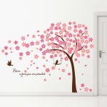 Walplus autocollant de décoration de maison fleur cerisier 320x180cm Walplus autocollant de décoration de maison fleur cerisier 320x180cm