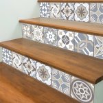 Walplus autocollant d'escalier calcaire espagnol 15x15 cm 24 feuilles