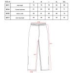 Willex pantalon de pluie taille m noir 29616