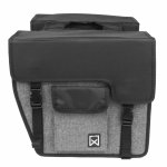 Willex sacoches de vélo 33 l noir et gris oblique 10713 Willex sacoches de vélo 33 l noir et gris oblique 10713