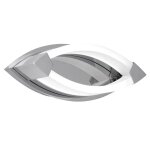 Wofi lampe murale  led vannes 7 w chrome