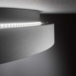 Wofi plafonnier à led shay avec rétro - éclairage 16 w noir Wofi plafonnier à led shay avec rétro - éclairage 16 w noir